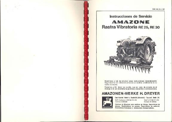 Manual del operador RE25, RE30 (09/69)
