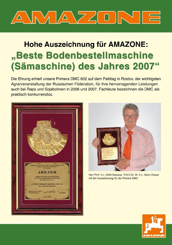 Poster Auszeichnung Prof. Dreyer (de) - 70 x 100 cm