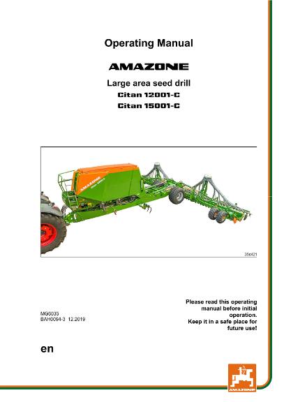 Operation manual CITAN 12001-C/15001-C (Production year 2018)