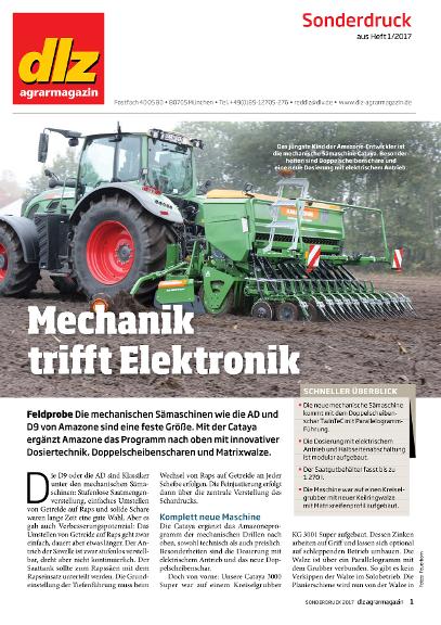 dlz Sonderdruck "Mechanik trifft Elektronik - Cataya" 01/2017