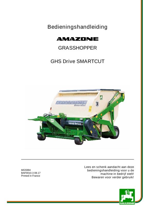 Bedieningshandleiding GHS DRIVE SMARTCUT 