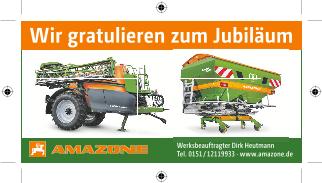 Anzeige „Wir gratulieren zum Jubiläum“, 99x50, 4c, Z