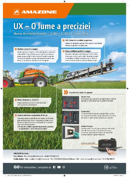 Anzeige "UX – O lume a preciziei", A4, 4c, ro