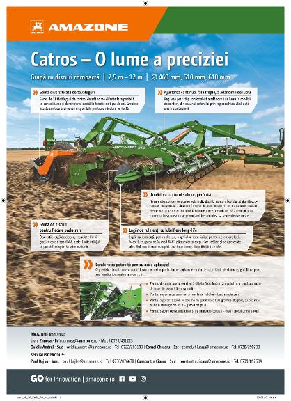 Anzeige "Catros – O lume a preciziei", A4, 4c, ro