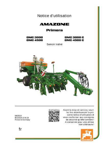 Notice d'utilisation PRIMERA DMC 3000/4500