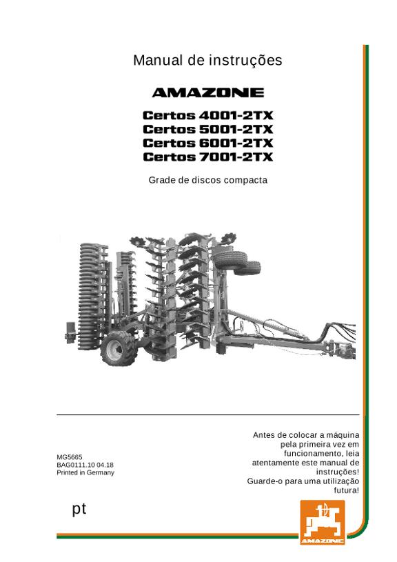 Manual de Instruções CERTOS