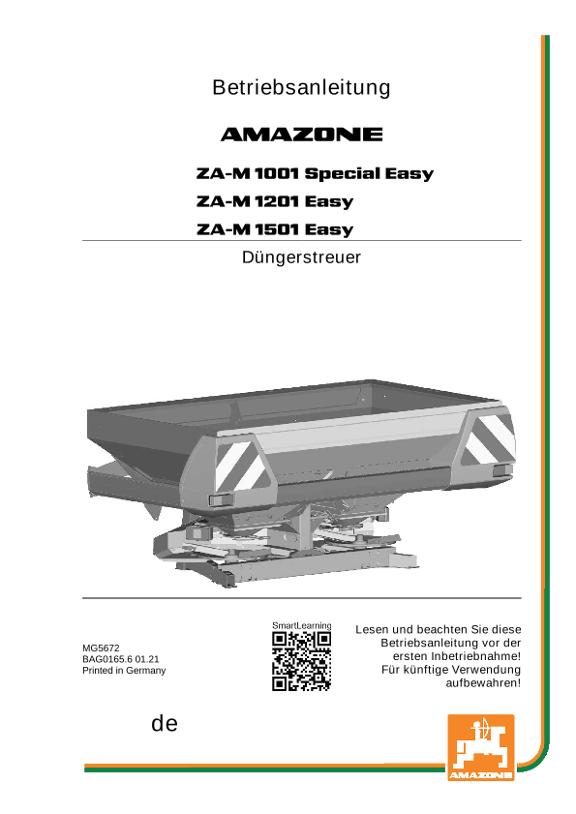Betriebsanleitung ZA-M 1001 SPECIAL EASY
