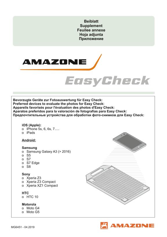 Feuille annexe EasyCheck