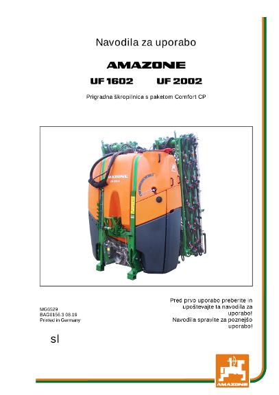 Navodila za uporabo UF CP 1602/2002