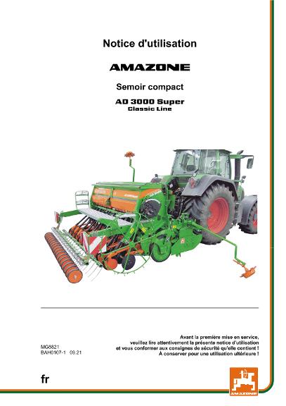 Notice d'utilisation AD 3000 SUPER CLASSIC LINE 