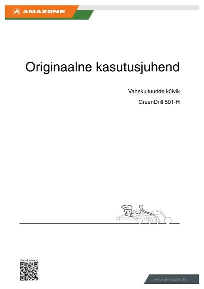 Kasutusjuhend GreenDrill 501-H
