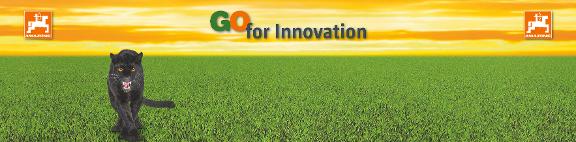 Ausstellungsobjekt Banner GO for Innovation Pantera