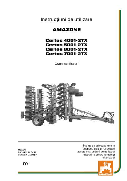 Instrucţiuni de utilizare CERTOS 