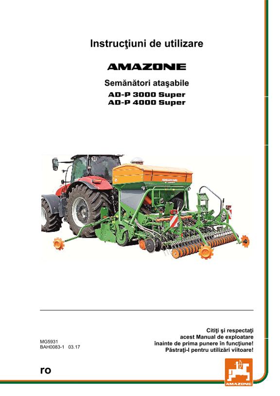 Instrucţiuni de utilizare AD-P 3000/4000 SUPER