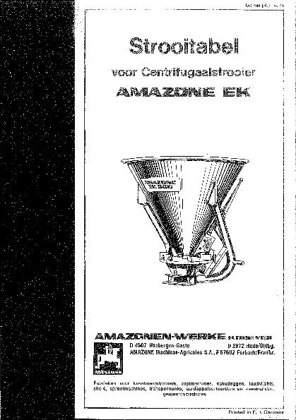 Bedieningshandleiding EK (06/75)