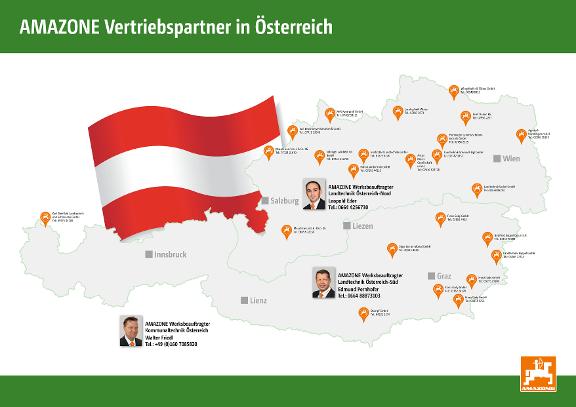 Karte Vertriebspartner Österreich