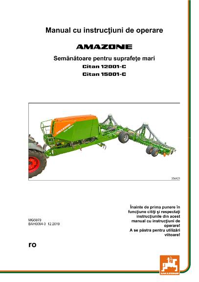 Instrucţiuni de utilizare CITAN 12001-C/15001-C