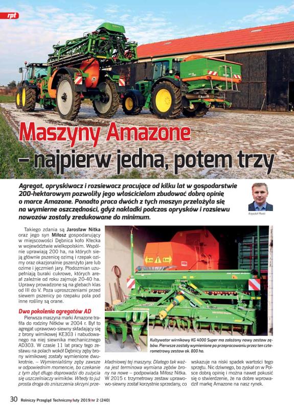 Test Amazone AD4000, ZA-TS 1700, UX4200 Polen