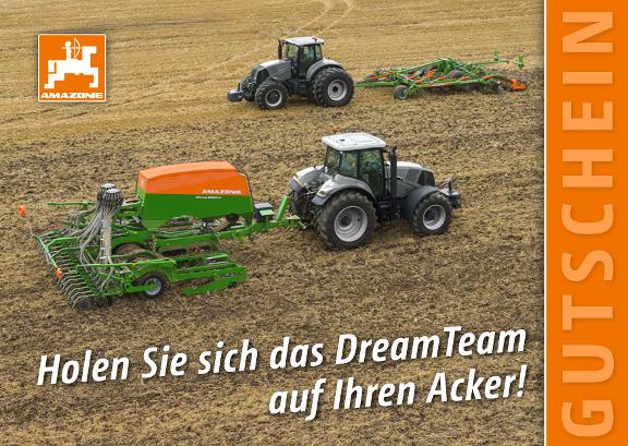 Gutschein „Holen Sie sich das DreamTeam auf Ihren Acker!“, A6, 4c