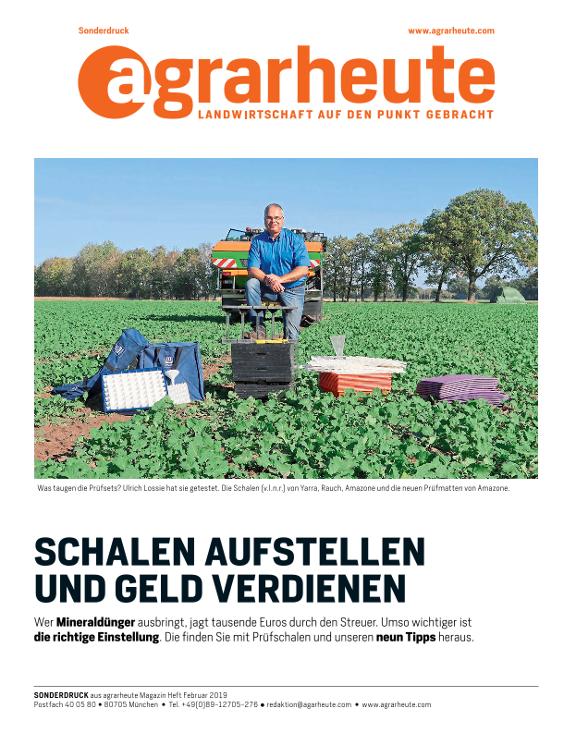 agrarheute Sonderdruck 02/19: Schalen aufstellen - Geld verdienen - EasyCheck