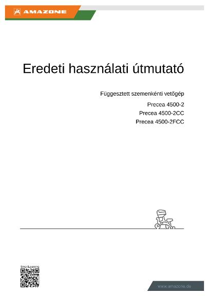 Kezelési útmutató PRECEA 4500-2/-2CC/-2FCC