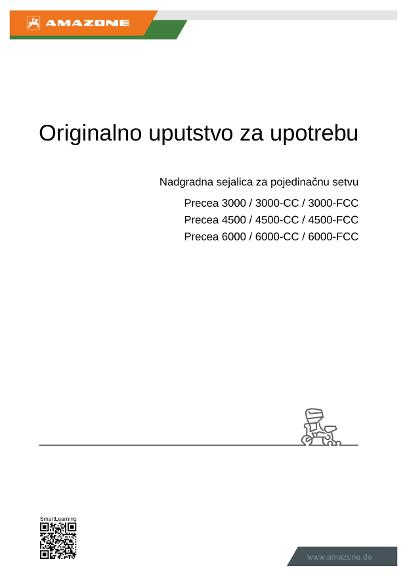 Uputstvo za korišćenje PRECEA 3000/4500/6000/-CC/-FCC