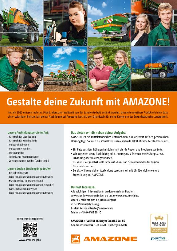 Poster „Gestalte deine Zukunft mit AMAZONE!“, A3