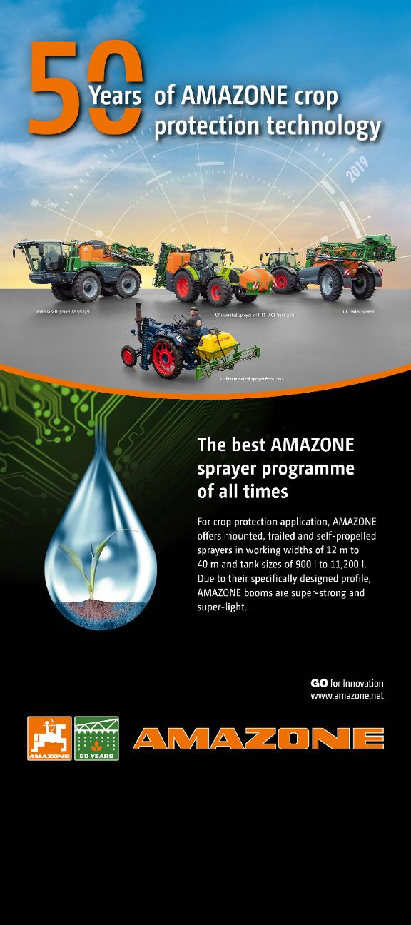 Roll-Up „50 Years of AMAZONE crop protection technology“ - .net, 1000 x 2000 mm