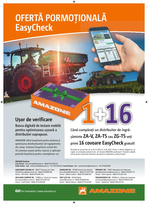 Anzeige „OFERTĂ PORMOȚIONALĂ EasyCheck“, A4, 4c, ro