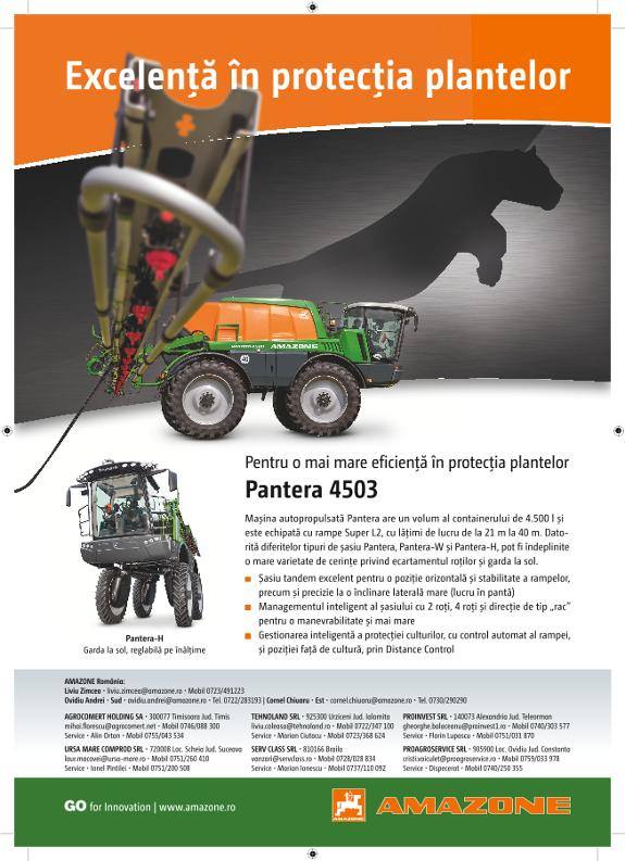 Anzeige "Excelență în protecția plantelor", A4, 4c, ro
