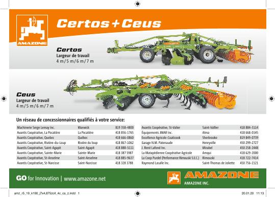 Afficher "Certos + Ceus", 7x4,875 Zoll, 4c, fr (Kanada), Z