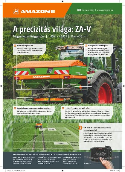 Anzeige „A precizitás világa: ZA-V“, A4, 4c, hu