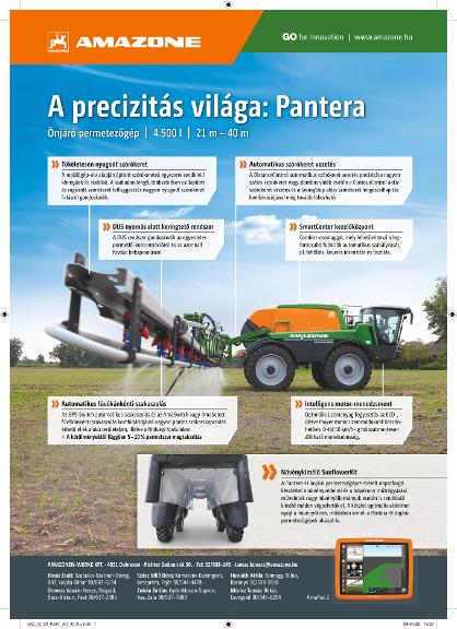 Anzeige „A precizitás világa: Pantera“, A4, 4c, hu