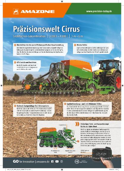 Anzeige „Präzisionswelt Cirrus“, A4, 4c