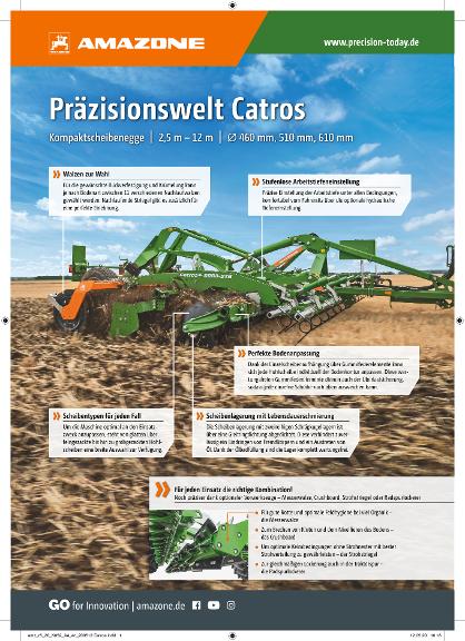 Anzeige „Präzisionswelt Catros“, A4, 4c