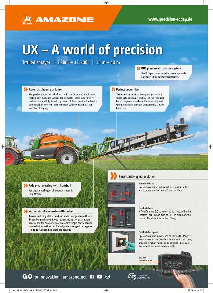 Advertisement "UX – A world of precision", A4, 4c, en