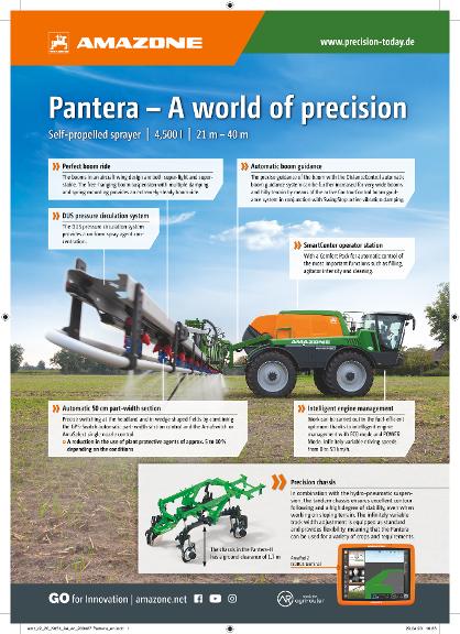 Advertisement "Pantera – A world of precision", A4, 4c, en