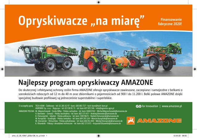 Anzeige "Opryskiwacze „na miarę”", 205x138, 4c, pl