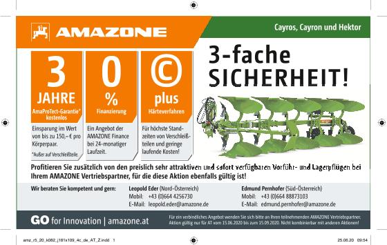 Anzeige „3-fache SICHERHEIT” – Cayros, Cayron und Hektor, 181x109, 4c, at, Z