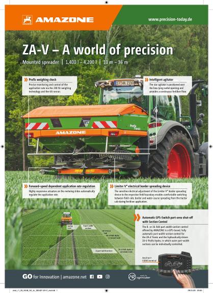 Advertisement "ZA-V – A world of precision", A4, 4c, en