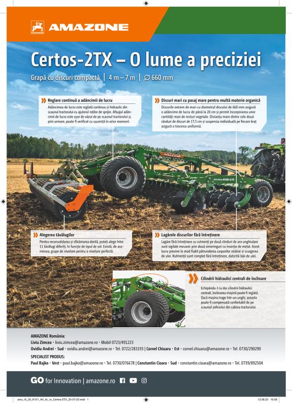 Anzeige „Certos-2TX – O lume a preciziei", A4, 4c, ro
