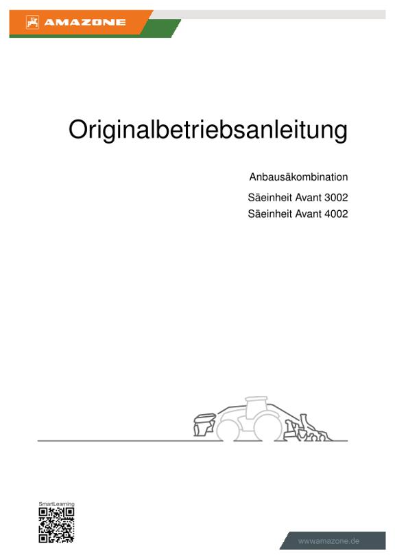 Betriebsanleitung SÄEINHEIT TSE 3000