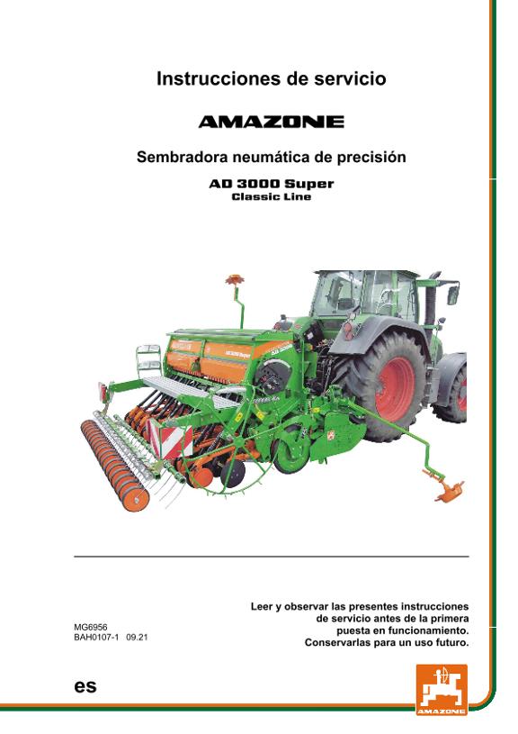 Manual del operador AD 3000 SUPER CLASSIC LINE