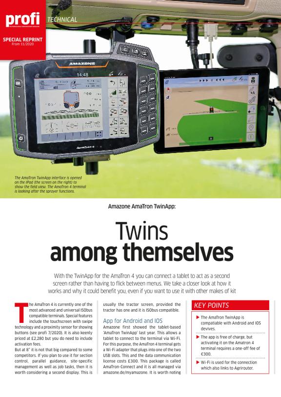 Amazone AmaTron TwinApp - REPRINT 11/2020