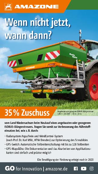 Anzeige „Wenn nicht jetzt, wann dann?“ – ISOBUS-Düngerstreuer, 1080x1920pix, rgb