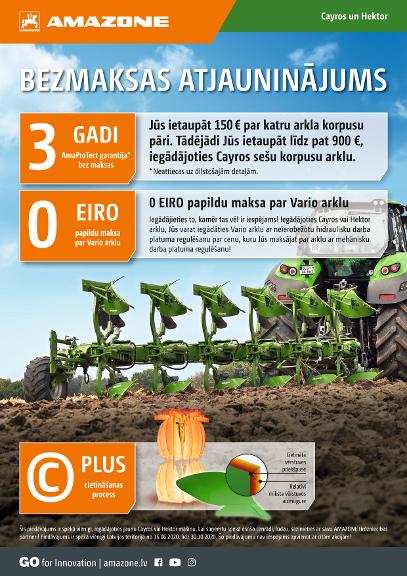 Flyer BEZMAKSAS ATJAUNINĀJUMS – Cayros un Hektor