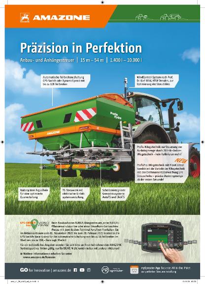 Anzeige „Präzision in Perfektion“ – Anbau- und Anhängestreuer, A4, 4c