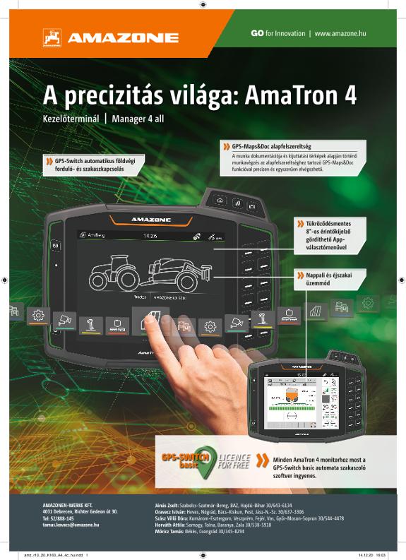 Anzeige „A precizitás világa: AmaTron 4“, A4, 4c, hu