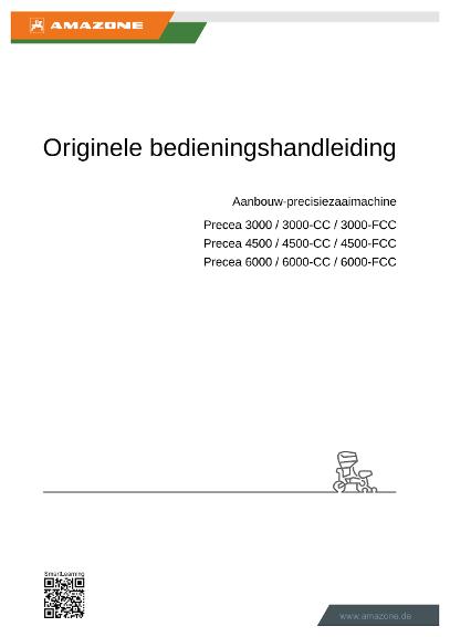 Bedieningshandleiding PRECEA 3000/4500/6000/-CC/-FCC