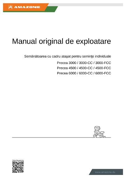 Instrucţiuni de utilizare PRECEA 3000/4500/6000/-CC/-FCC